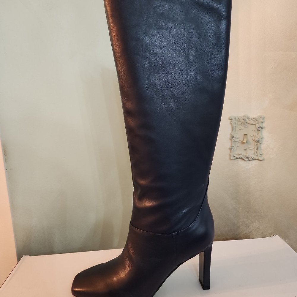 Nine West Jakke dark blue leather boots